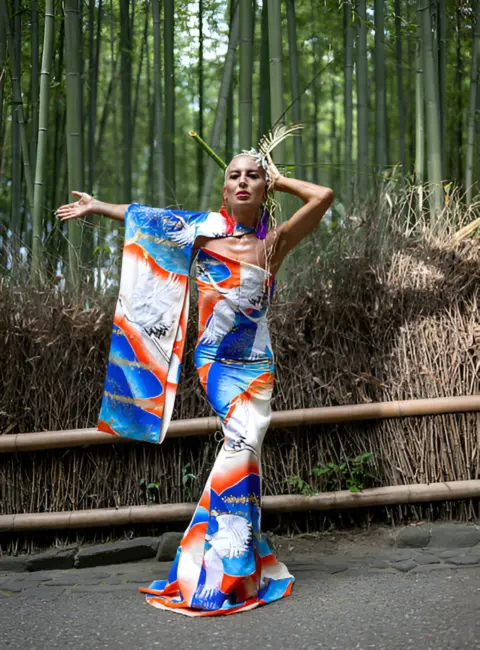 Elton Ilirjani (aka HANKO) – Kimono Photoshoot in the Kyoto Bamboo Forest in Kyoto, Japan 07-31-2025