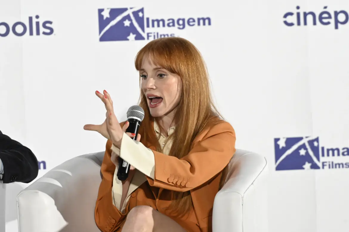Jessica Chastain – Speaks During a Press Conference to Promote the Movie ‘Dreams’ in Mexico City 08-26-2025
