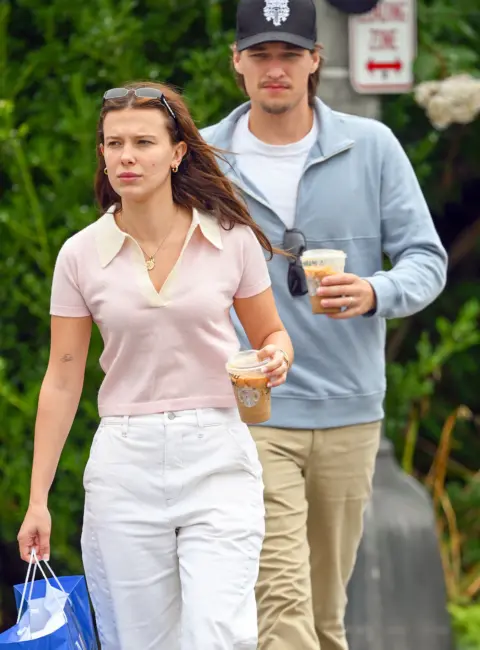 Millie Bobby Brown and Jake Bongiovi Enjoy a Shopping Spree in The Hamptons 08-21-2025