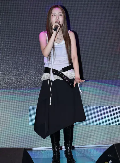 Min Jiwoon – Performs on Stage During Min Jiwoon 1st EP Album ‘Pink, Than Grey’ Media Showcase in Seoul, South Korea 08-21-2025