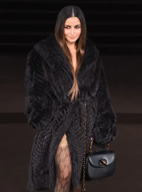 Alia Bhatt – Gucci Fashion Show Spring/Summer 2026 at Palazzo Mezzanotte in Milan, Italy 09-23-2025