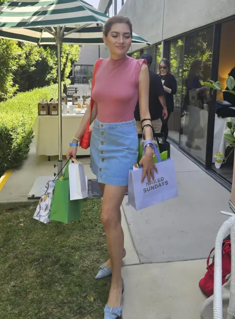 Blanca Blanco Dazzles at Emmys Gifting Suite in LA 09-16-2025