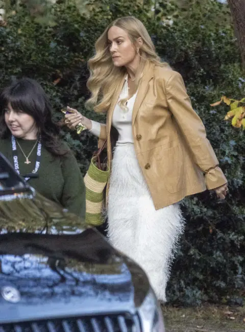 Brie Larson Spotted Shooting Scenes for ‘Close Personal Friends’ in London, England 09-21-2025