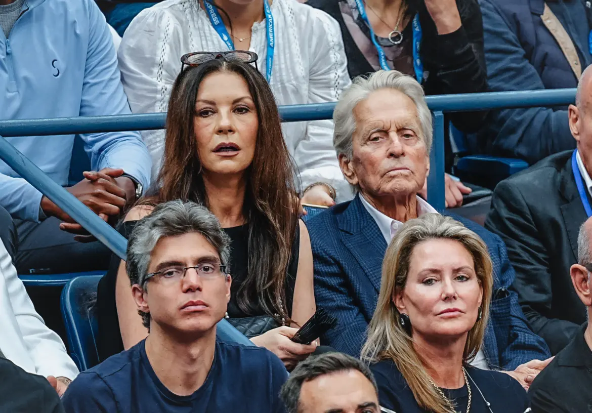 Catherine Zeta-Jones at the US Open Men’s Final at the USTA Billie Jean King National Tennis Center in New York  09-07-2025