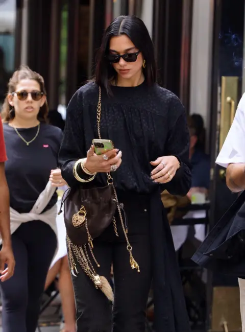 Dua Lipa Spotted while Out to Dine at Via Carota in the West Village, New York City 09-16-2025