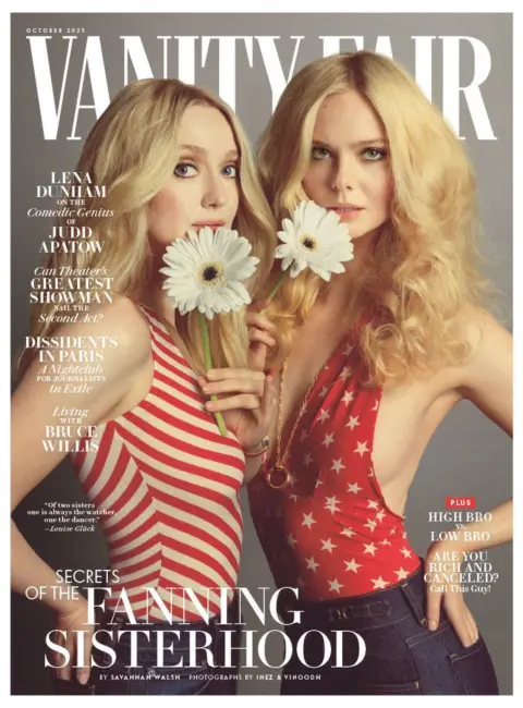 Elle Fanning and Dakota Fanning – Vanity Fair October 2025