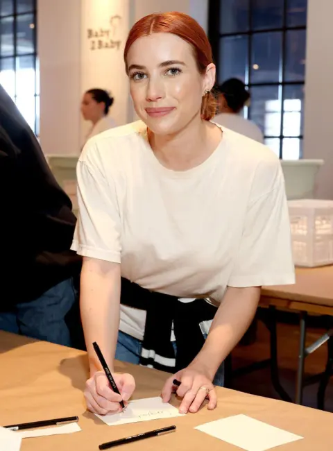 Emma Roberts – Baby2Baby’s Packing Session to Celebrate a New Statewide Maternal Health Program at West Edge in NY 09-16-2025