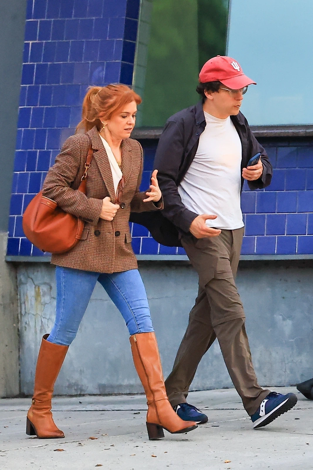 Isla Fisher and Jesse Eisenberg Spotted Leaving Dinner Together at Matsuhisa Restaurant 09-24-2025