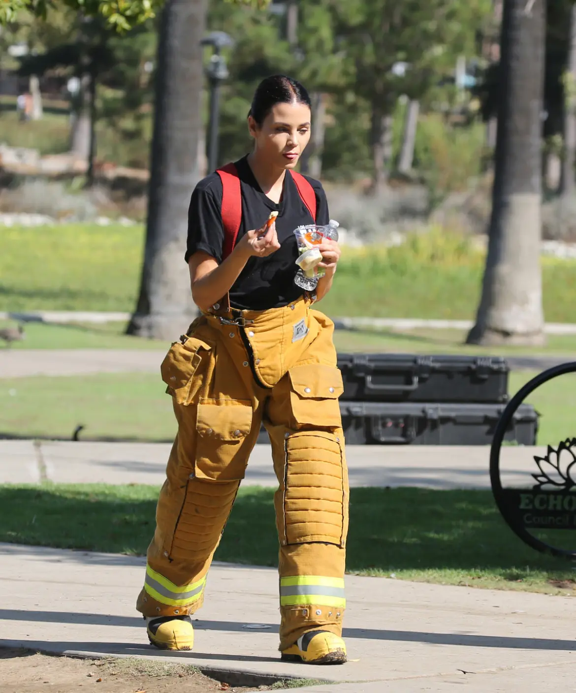 Jenna Dewan and Nathan Fillion Transform into Characters on The Rookie Set in LA 09-05-2025