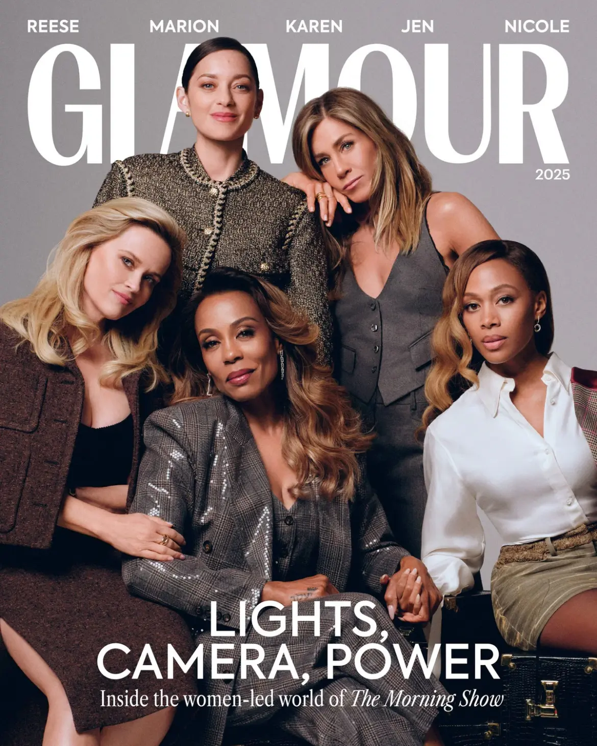 Jennifer Aniston, Reese Witherspoon, Karen Pittman, Marion Cotillard & Nicole Beharie – GLAMOUR September 2025