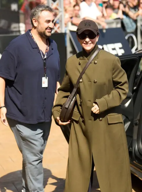 Juliette Binoche Arrives at Maria Cristina Hotel During 73rd San Sebastian International Film Festival in Donostia, San Sebastian, Spain 09-19-2025