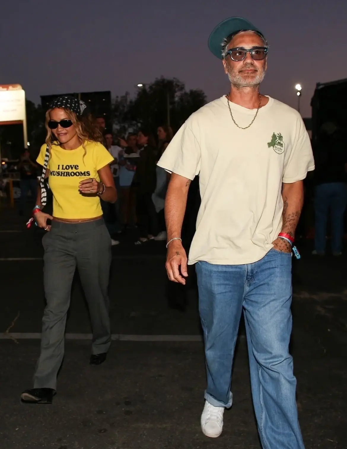 Rita Ora and Taika Waititi at Oasis Concert in Pasadena’s Rose Bowl 09-06-2025