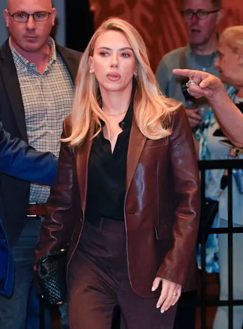 Scarlett Johansson is Seen on CBS Mornings in New York 09-23-2025