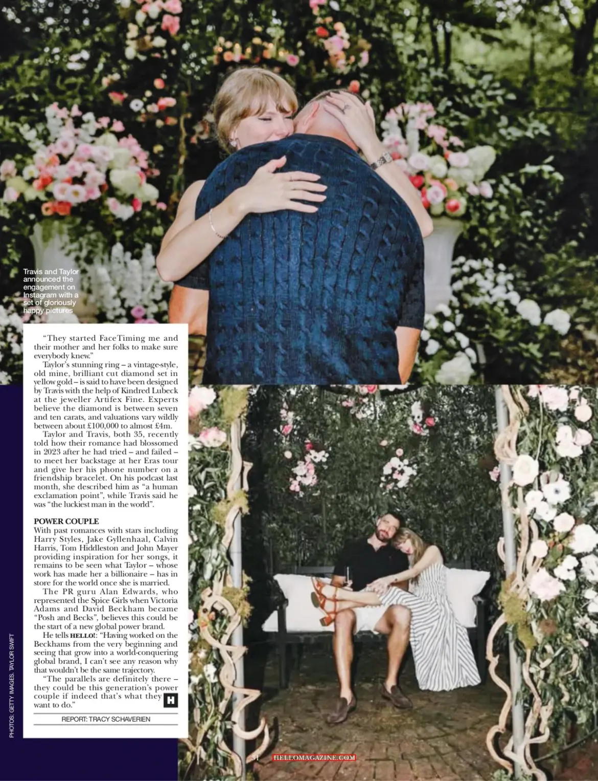 Taylor Swift & Travis Kelce – HELLO! Magazine September 2025