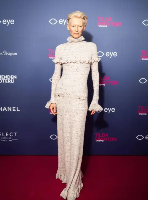 Tilda Swinton – Arrives at Eye Filmmuseum for the Opening of Her Exhibition in Amsterdam, Nederlands 09-27-2025