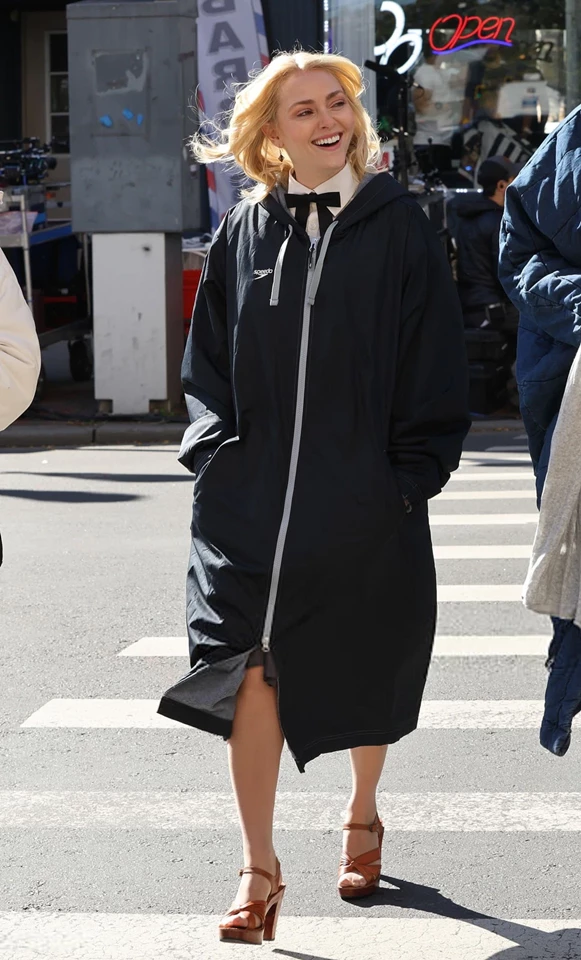 AnnaSophia Robb Seen on the Set of ‘I Play Rocky’, Elizabeth, New Jersey 10-21-2025