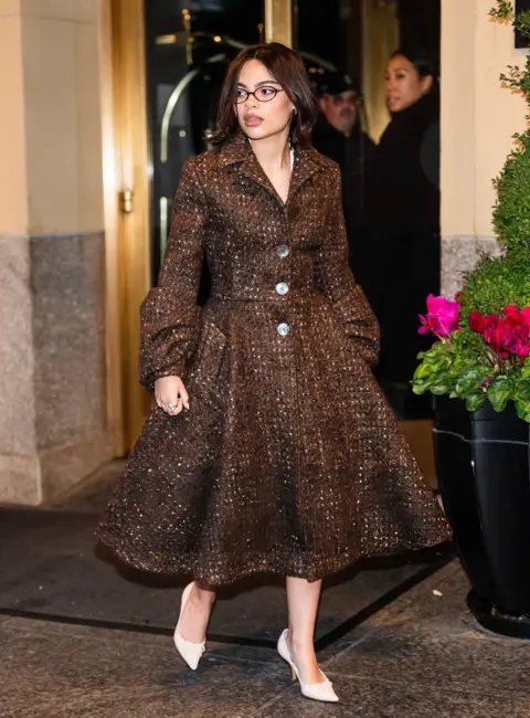 Ariana Greenblatt is Seen in Midtown in New York City 10-30-2025