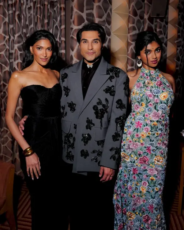 Avantika – OUSHQ x CFDA Celebrate Global Fashion Partnership Launch and Diwali Noir in New York 10-14-2025