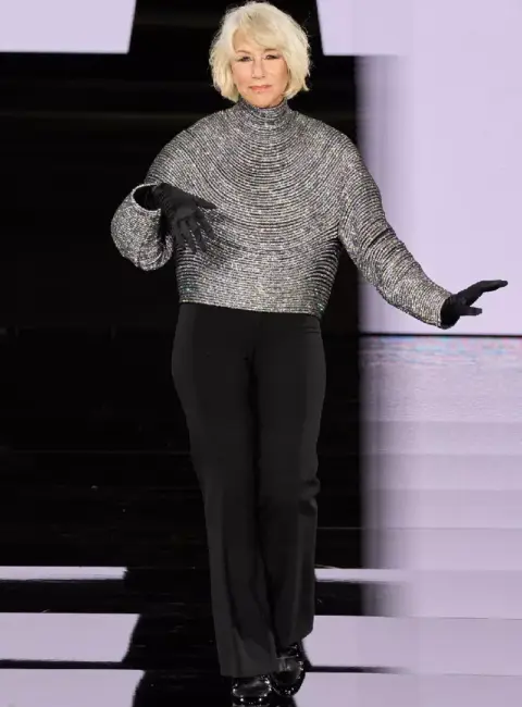 Dame Helen Mirren – L’Oreal Paris Le Defile Runway Show in Paris 09-29-2015