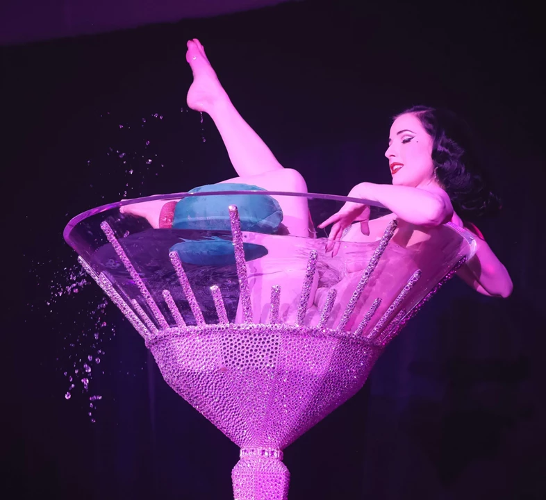 Dita Von Teese – Performs at the Forty Five Ten: The Eccentrics Dinner Honoring Iris Apfel, Dallas 12-08-2016