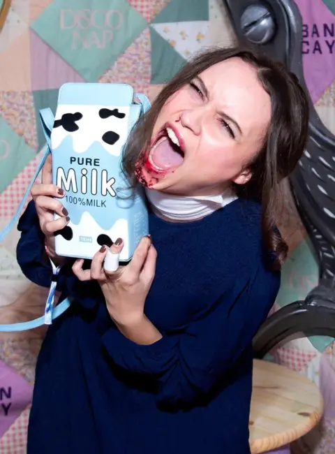 Isabella Briggs – ‘The Cursed Amulet’ Halloween Party Presented by Julio Torres in New York City 10-30-2025