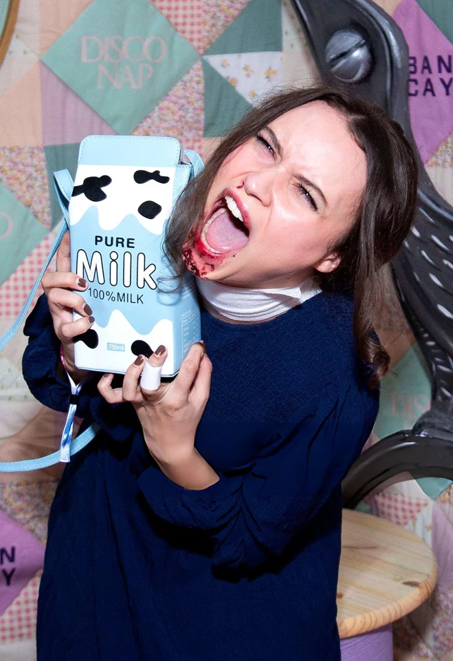 Isabella Briggs – ‘The Cursed Amulet’ Halloween Party Presented by Julio Torres in New York City 10-30-2025