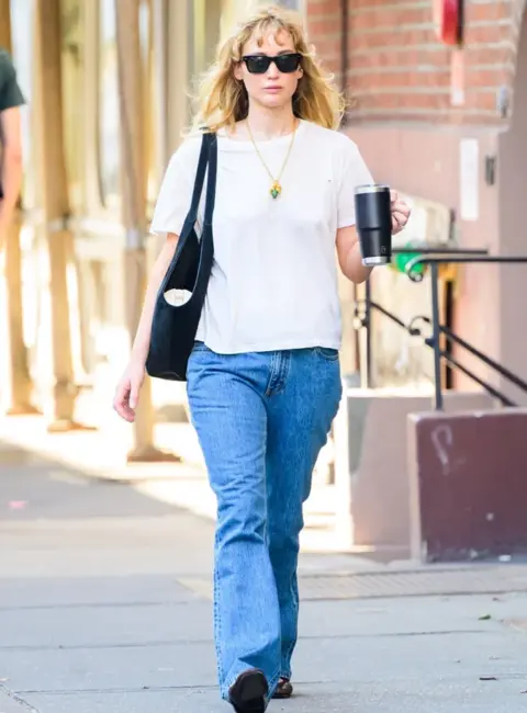 Jennifer Lawrence Spotted Enjoying the Streets of New York City 10-07-2025