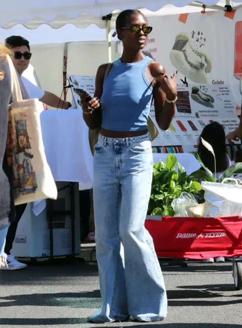 Jodie Turner-Smith Spotted Shopping at the Farmers Market in Los Angeles 10-12-2025