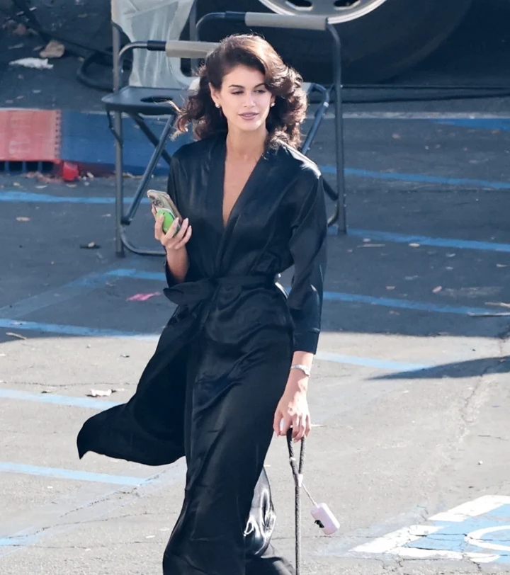 Kaia Gerber and Hayes Warner Film Ryan Murphy’s 80s Thriller ‘The Shards’ 10-24-2025