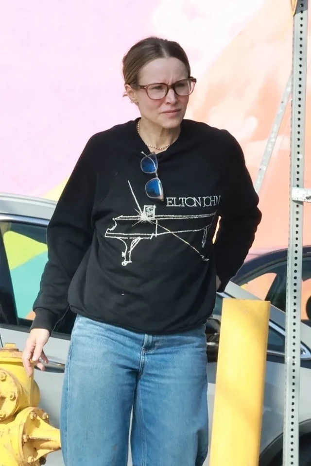 Kristen Bell Spotted Wearing Elton John Shirt During Solo Outing in LA 10-27-2025