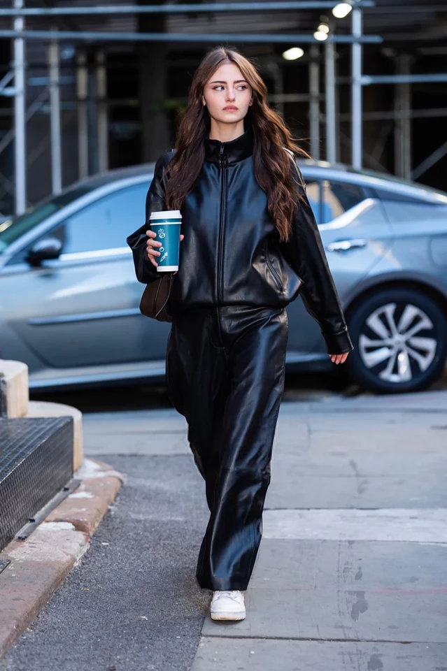 Leni Klum Stuns in the Financial District of New York City 10-27-2025