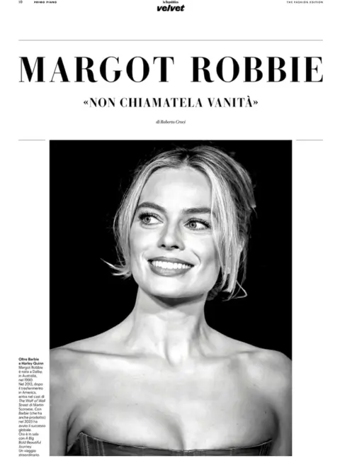 Margot Robbie – La Repubblica Velvet-The Fashion Edition October 2025