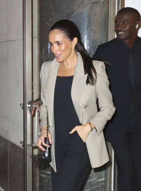 Meghan Markle Spotted Leaving Kappo Masa After Dinner Date on Madison Avenue 10-11-2025