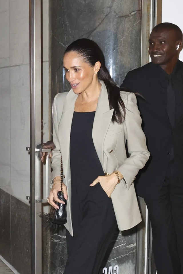 Meghan Markle Spotted Leaving Kappo Masa After Dinner Date on Madison Avenue 10-11-2025