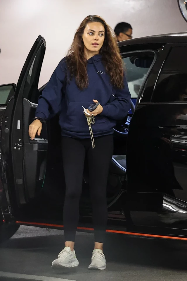 Mila Kunis Arrives at a Spa in Los Angeles 10-22-2025