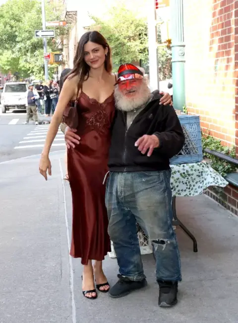 Monica Barbaro Spotted Filming with Radio Man at ‘One Night Only’ Set in NYC 09-29-2015