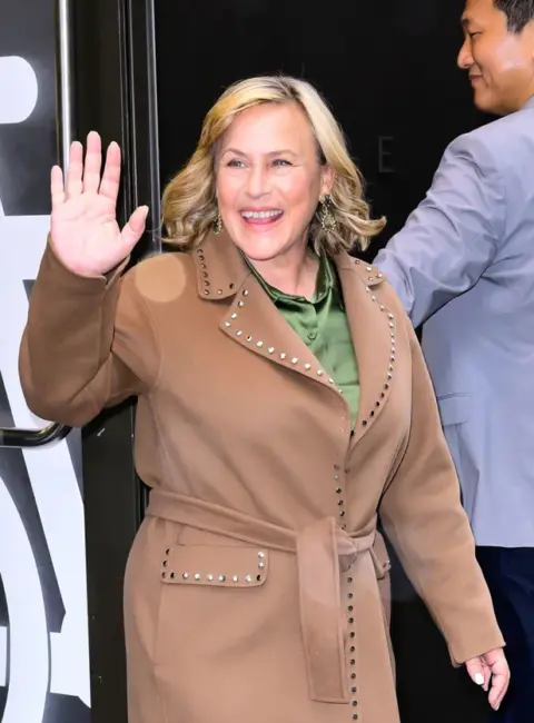Patricia Arquette is Seen Outside ‘ABC Studio’ in New York City 10-13-2025