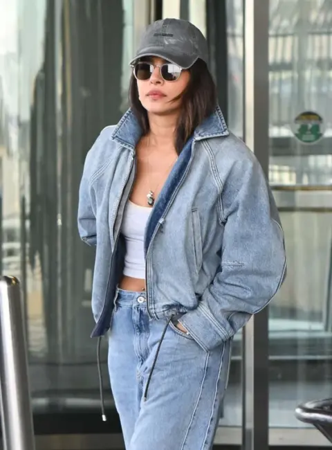Priyanka Chopra Spotted at JFK Airport in New York City 10-02-2025