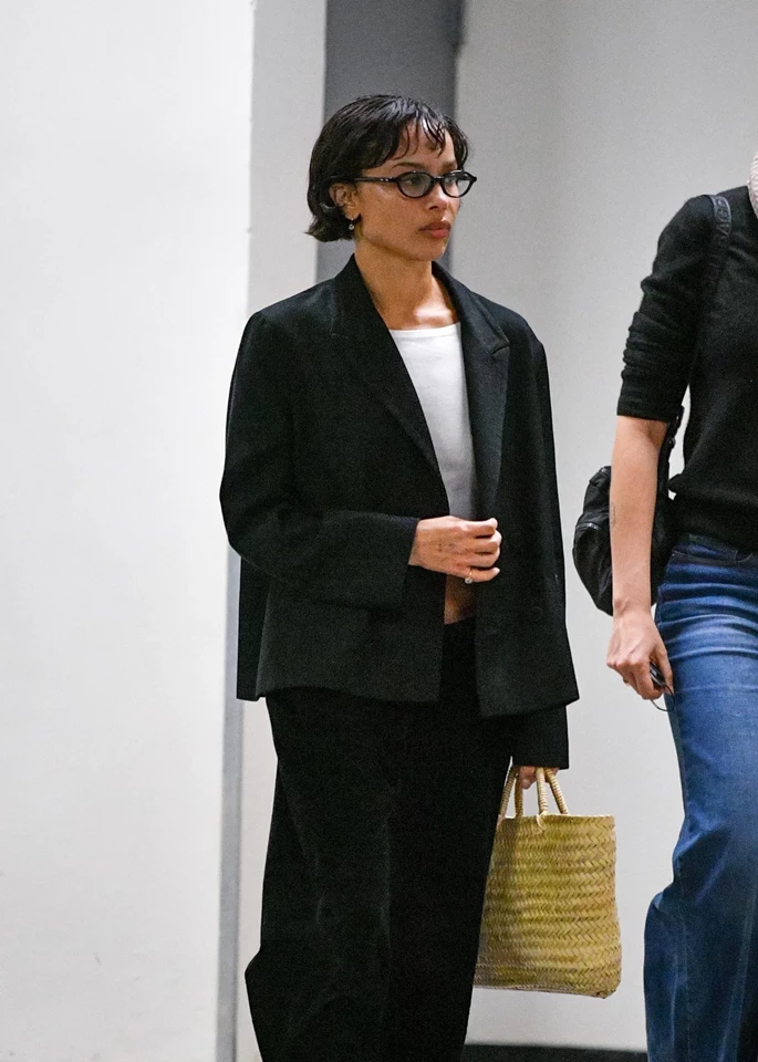 Zoe Kravitz Sparks Engagement Rumors with Hidden Diamond Ring in West Hollywood Dinner 10-21-2025