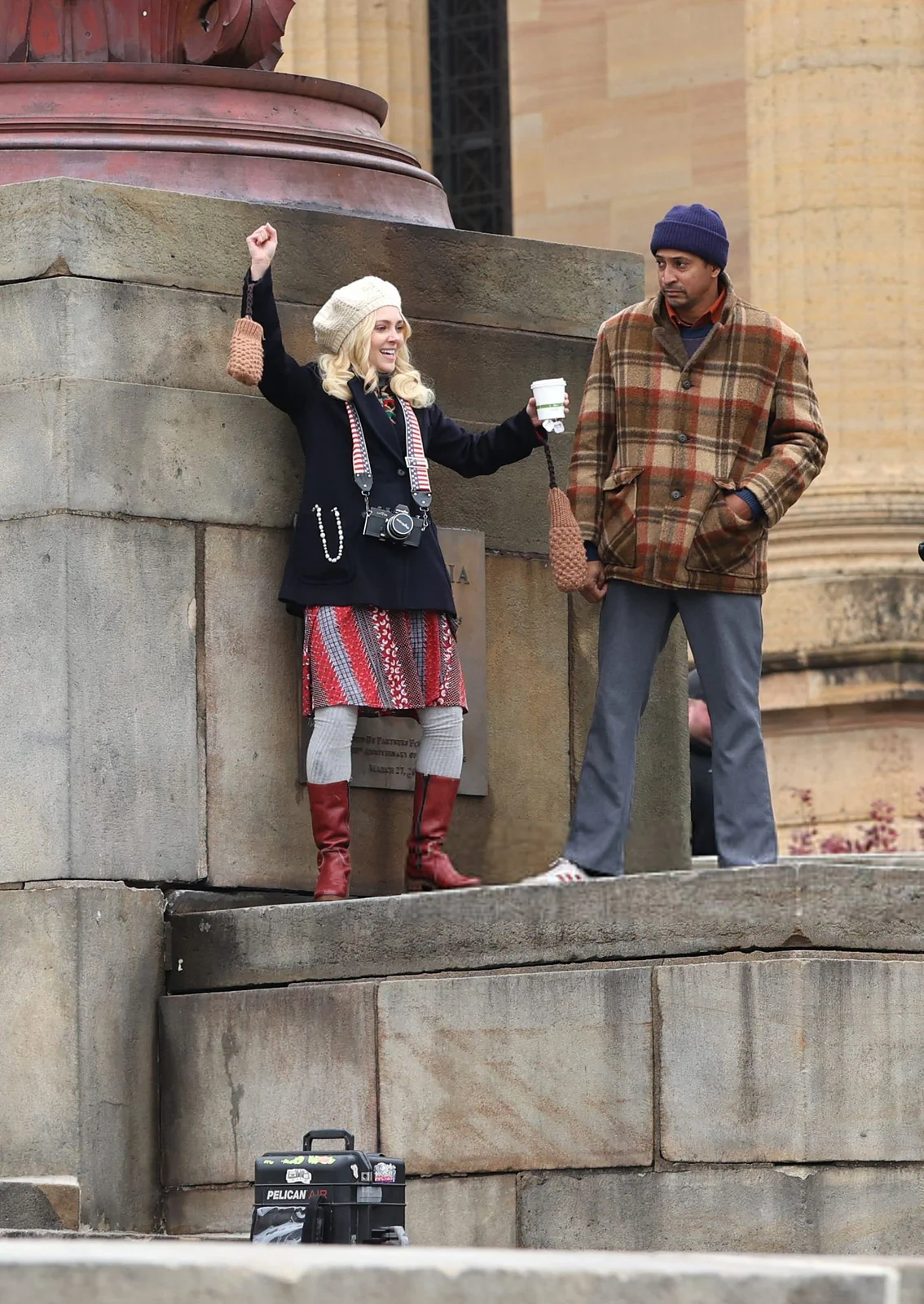 AnnaSophia Robb Seen while Filming ‘I Play Rocky’, Philadelphia PA 11-19-2025