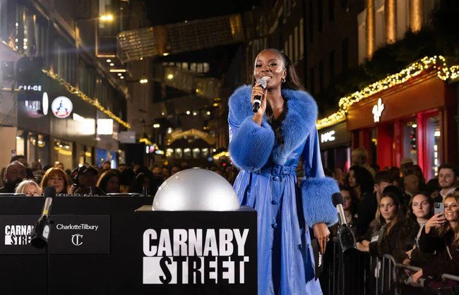 AJ Ododu – Carnaby Street Christmas Lights Switch on, London, England 11-16-2025