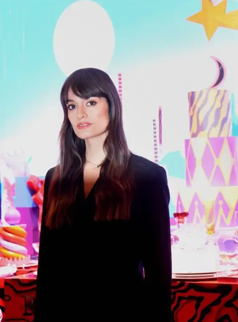 Clara Luciani – Christmas Opening at Galeries Lafayette in Paris, France 11-12-2025