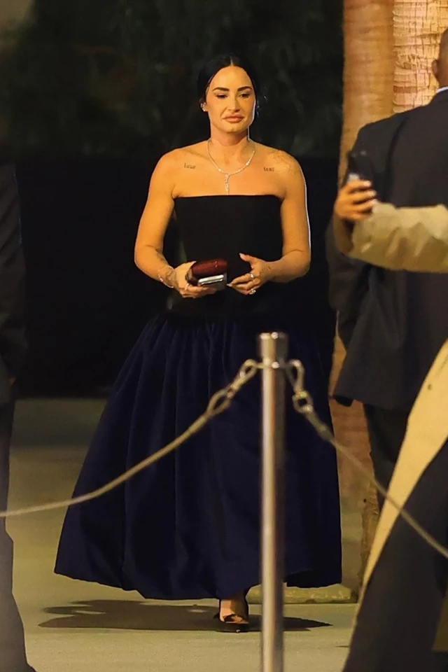 Demi Lovato Exits a 2025 Art+Film Gala Event in L.A  11-01-2025