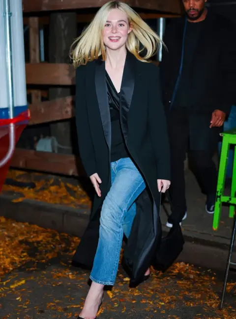 Elle Fanning Stuns in the Streets of New York City 11-08-2025