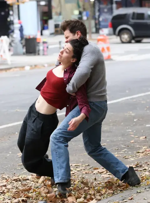 Emmy Rossum On the Set of ‘Furious’ in New York 11-12-2025