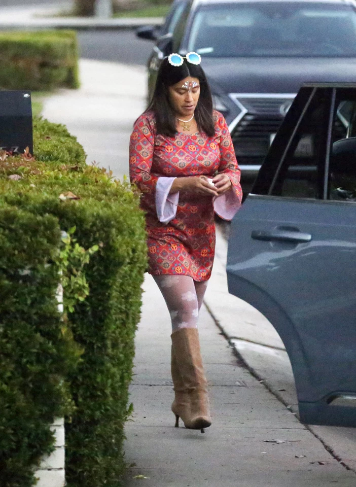 Gina Rodriguez Channels her Inner Dancer for a Halloween Bash in LA 10-31-2025