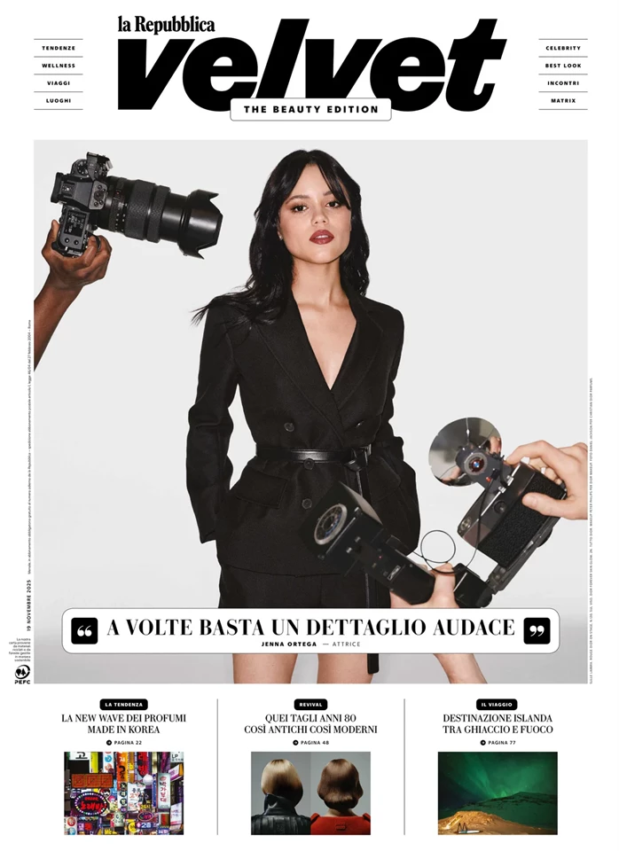 Jenna Ortega – La Repubblica Moda e Beauty November 2025