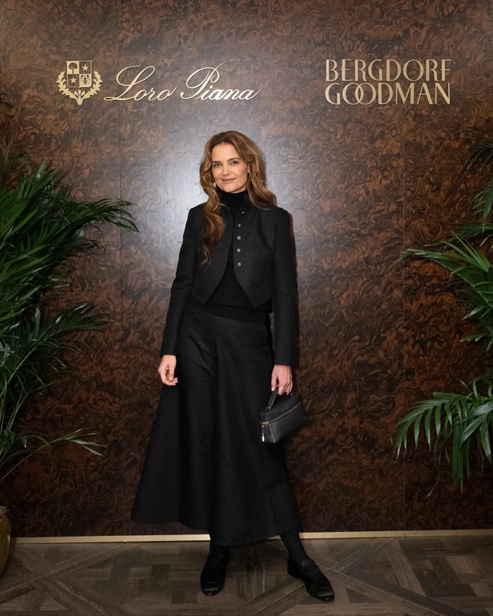 Katie Holmes – Loro Piana X Bergdorf Goodman Dinner in New York City 10-20-2025