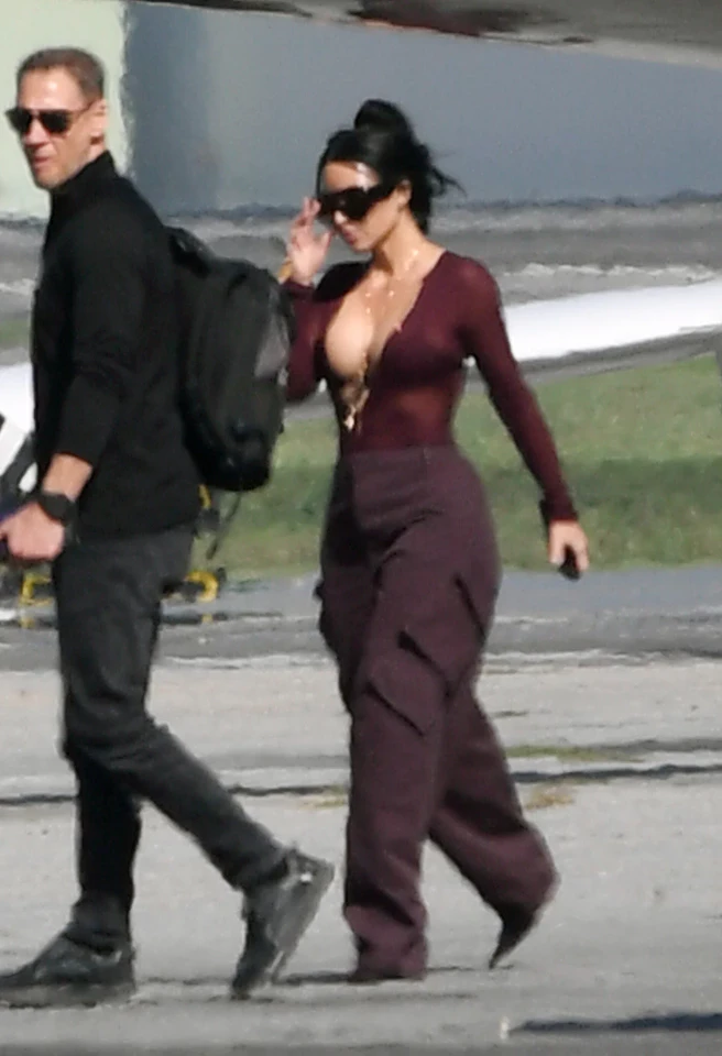Kim Kardashian & Kris Jenner at LA Airport in Los Angeles 11-04-2025