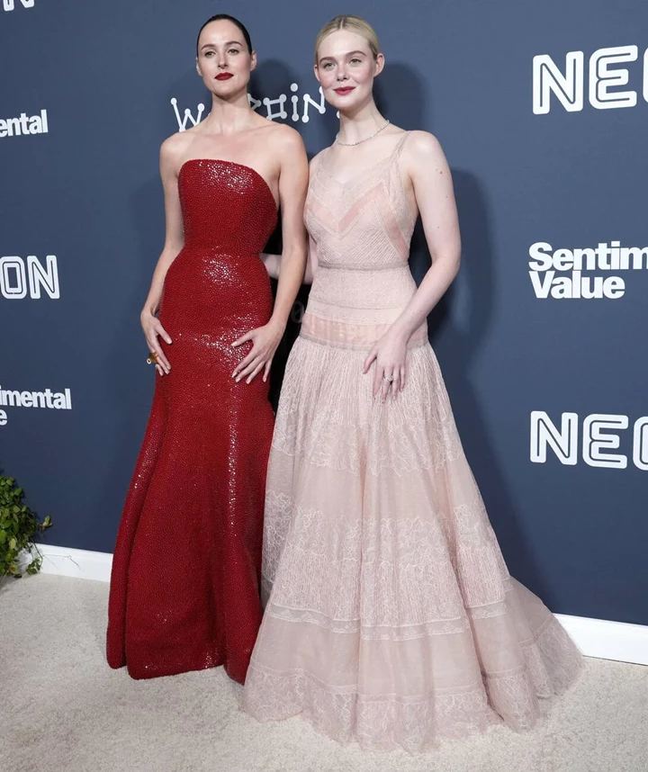 Renate Reinsve and Elle Fanning -‘SENTIMENTAL VALUE’ Los Angeles Premiere 11-5-2025